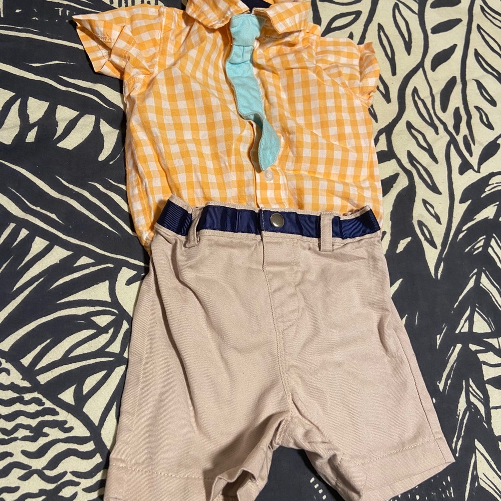 Preppy formal dressy baby outfit 6months